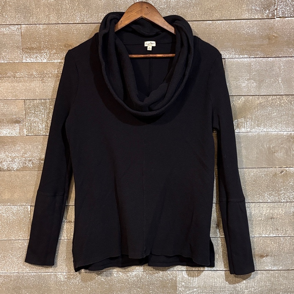 Chip & Pepper Black Cowl Neck Sweater